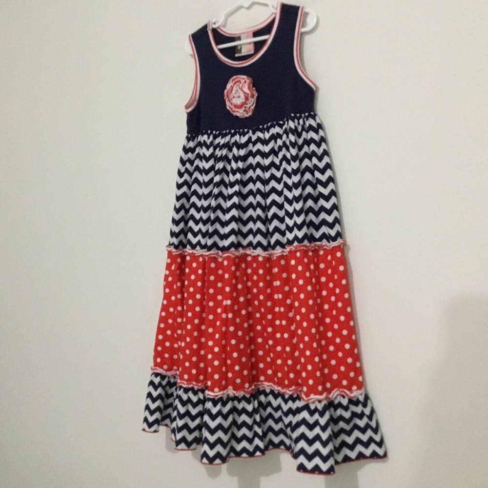Banana Split Dress Girl Size 7 - Picture 2 of 6
